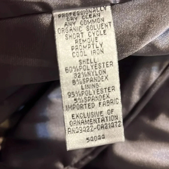 Jessica McClintock | silver gray ruched mini‎ semi-formal dress 6/8/10 strapless - Picture 6 of 7